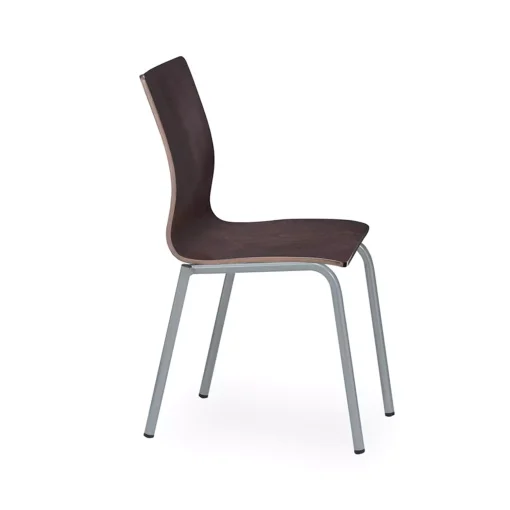 Dama - Silla 4 patas en madera sin brazos