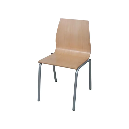 Dama - Silla 4 patas en madera sin brazos