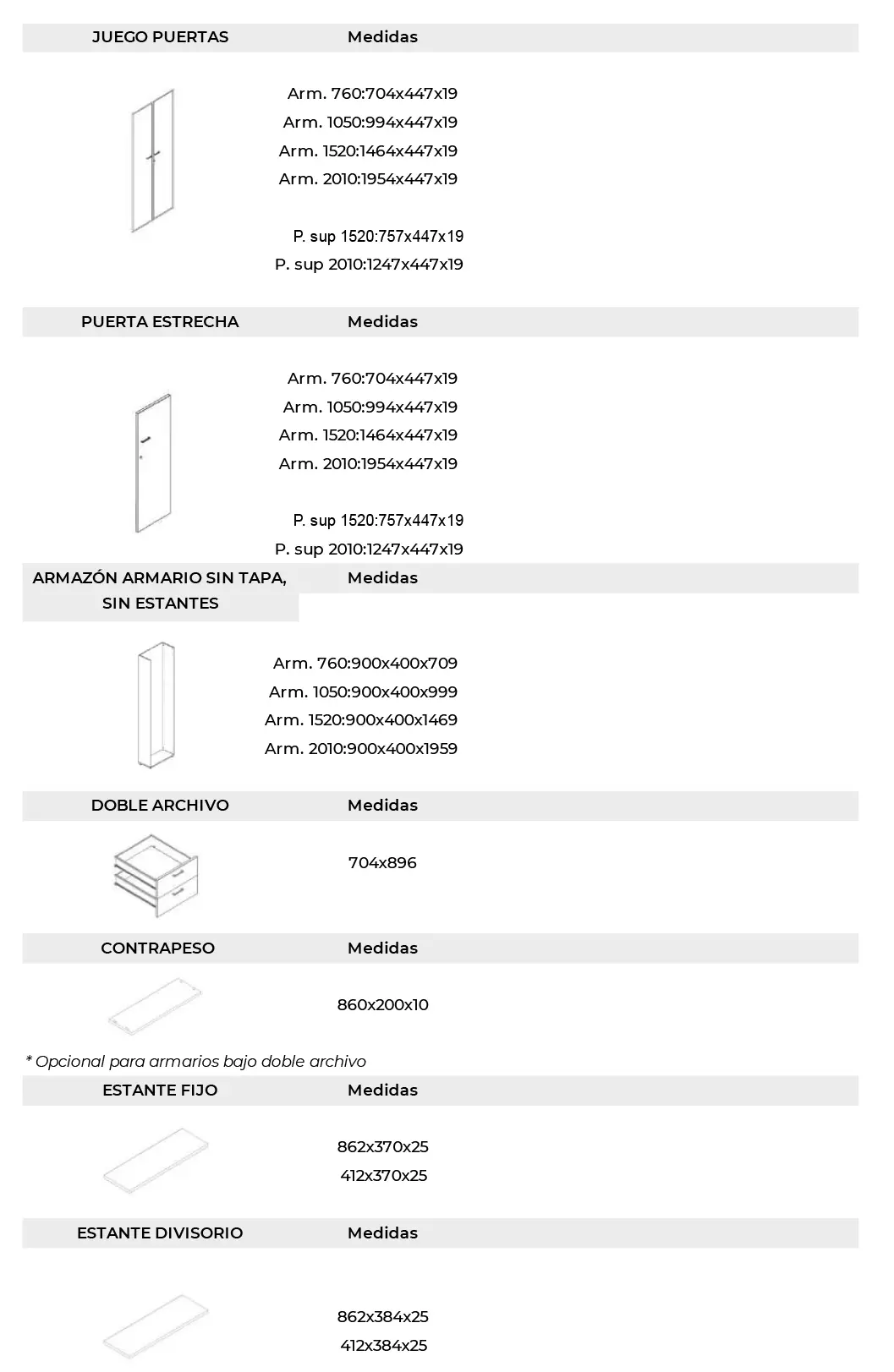 Armarios NHB - Accesorios 02