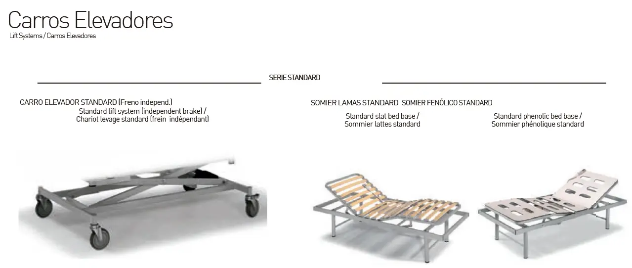 Cama Hospitalaria Standard - Modelos 01