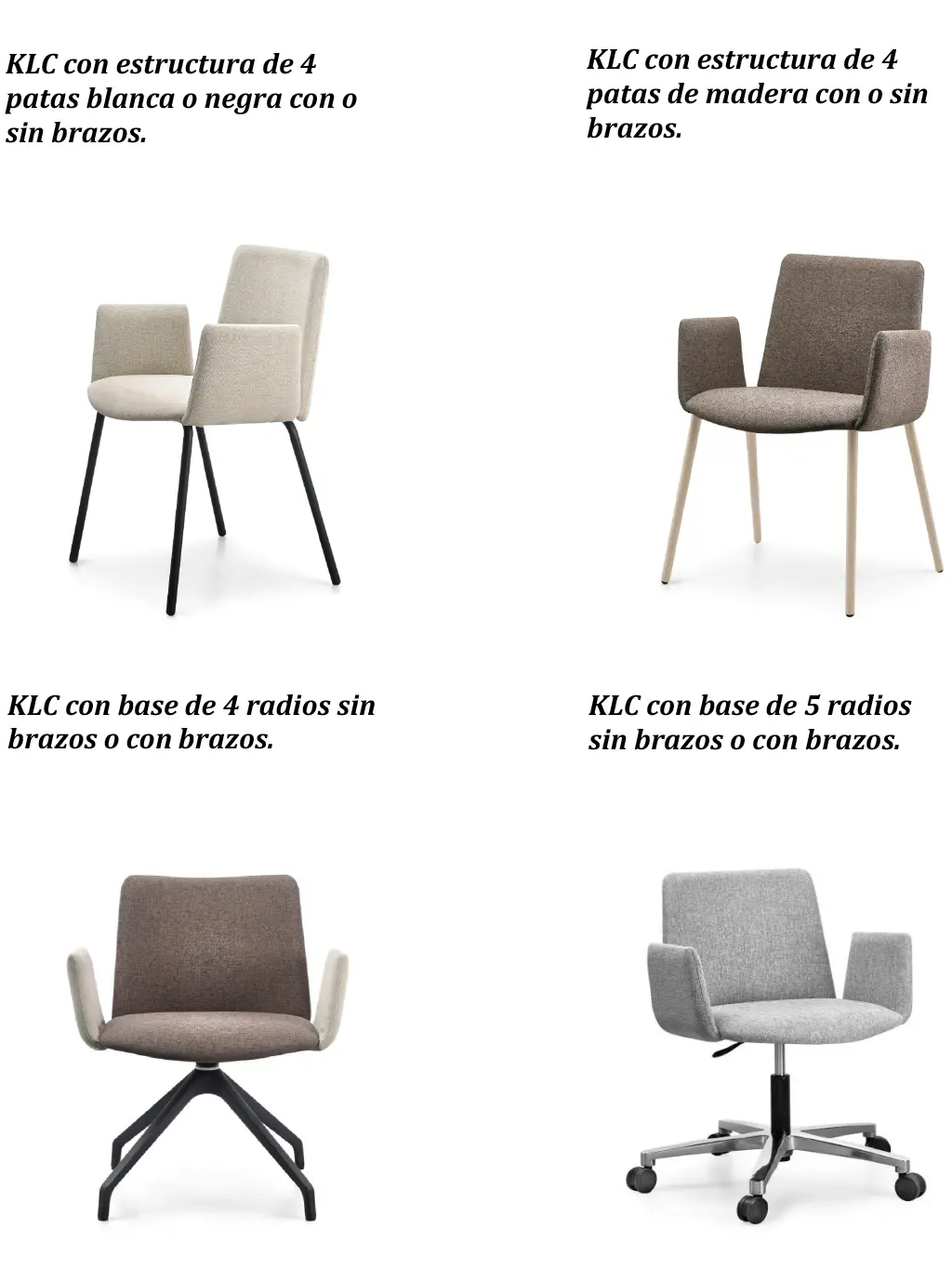 Silla KLC - Modelos 03